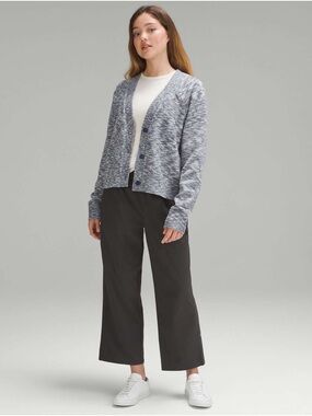 Lululemon Boxy Cotton-Blend Cardigan  Night Sea / True Navy / Black / Iron Blue